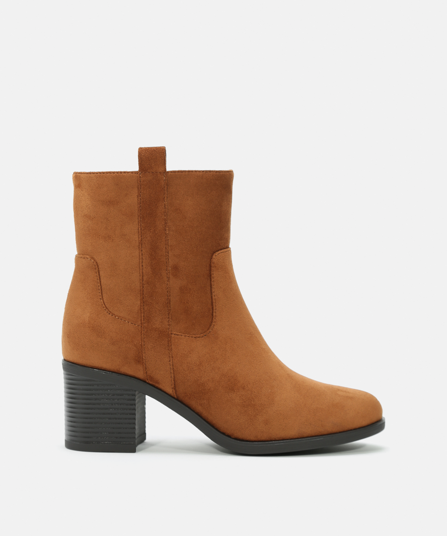 Botines tacón liso